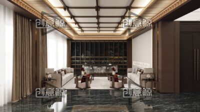 阿聯酋·迪拜·新中式輕奢辦公風